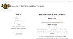 Desktop Screenshot of myportal.upou.edu.ph