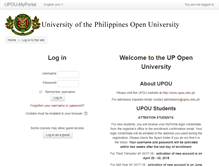 Tablet Screenshot of myportal.upou.edu.ph