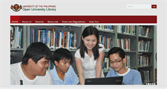 Desktop Screenshot of library.upou.edu.ph
