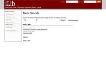 Tablet Screenshot of ilib.upou.edu.ph